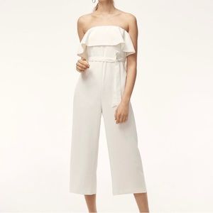 Babaton Flutter Jumpsuit White